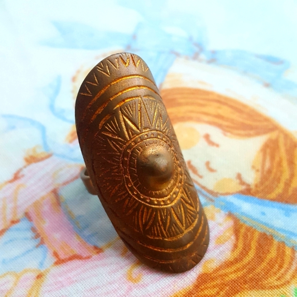 Boho Large Statement Ring - image 1